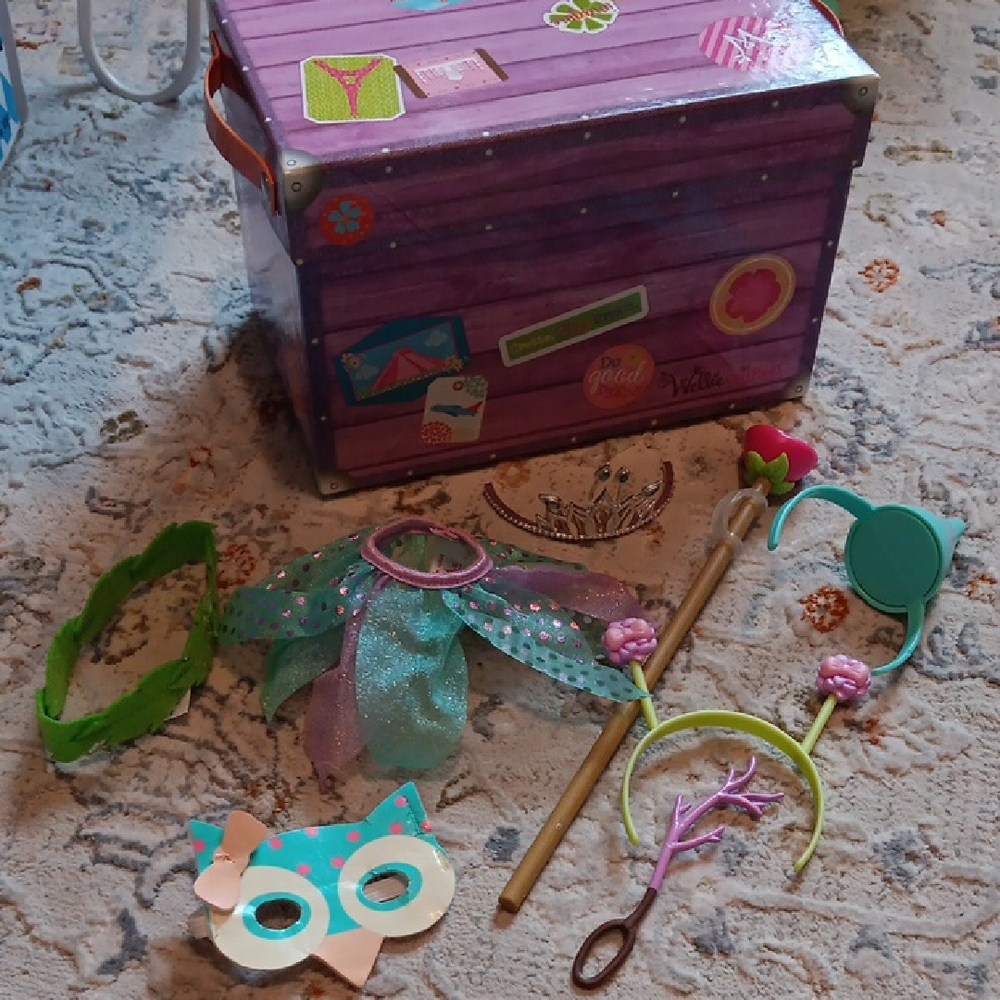 Colorful Dress-Up Treasure Chest with Accessories